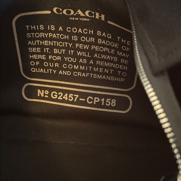 Coach 2024 Cargo Unisex Black and Gold Embroidered Large Logo Canvas Tote - Picture 8 of 9